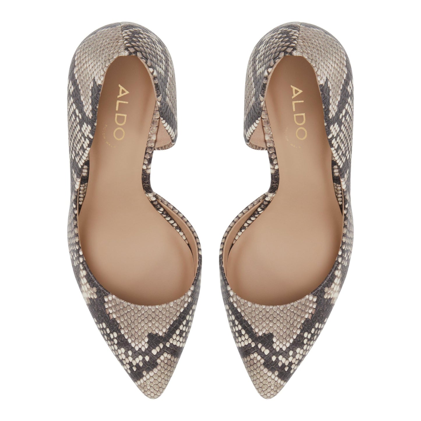 Aldo VRALG920 Ladies Beige Overflow Snake Print