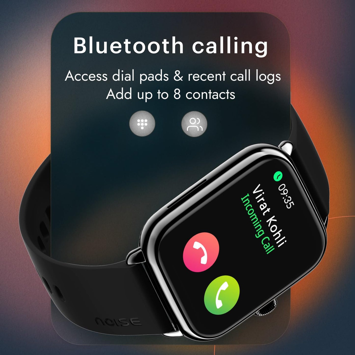 Noise Icon 3 1.91" Display, Bluetooth Calling, Metallic Finish Smart Watch, Voice Assistant, 7 Days Battery, 100 Sports Modes, Smartwatch for Men and Women (Elite Silver)