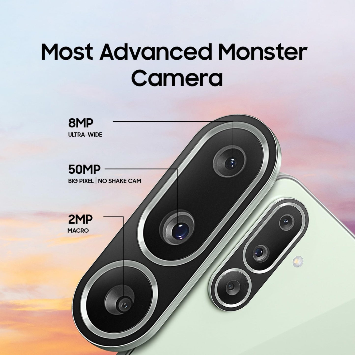 Samsung Galaxy M56 5G (Light Green, 8 GB RAM, 128 GB Storage) | Slimmest Phone in the Segment | Gorilla Glass Victus+ | 10 Bit HDR Video | Enhanced Nightography | 4nm Processor | Vapor Cooling Chamber