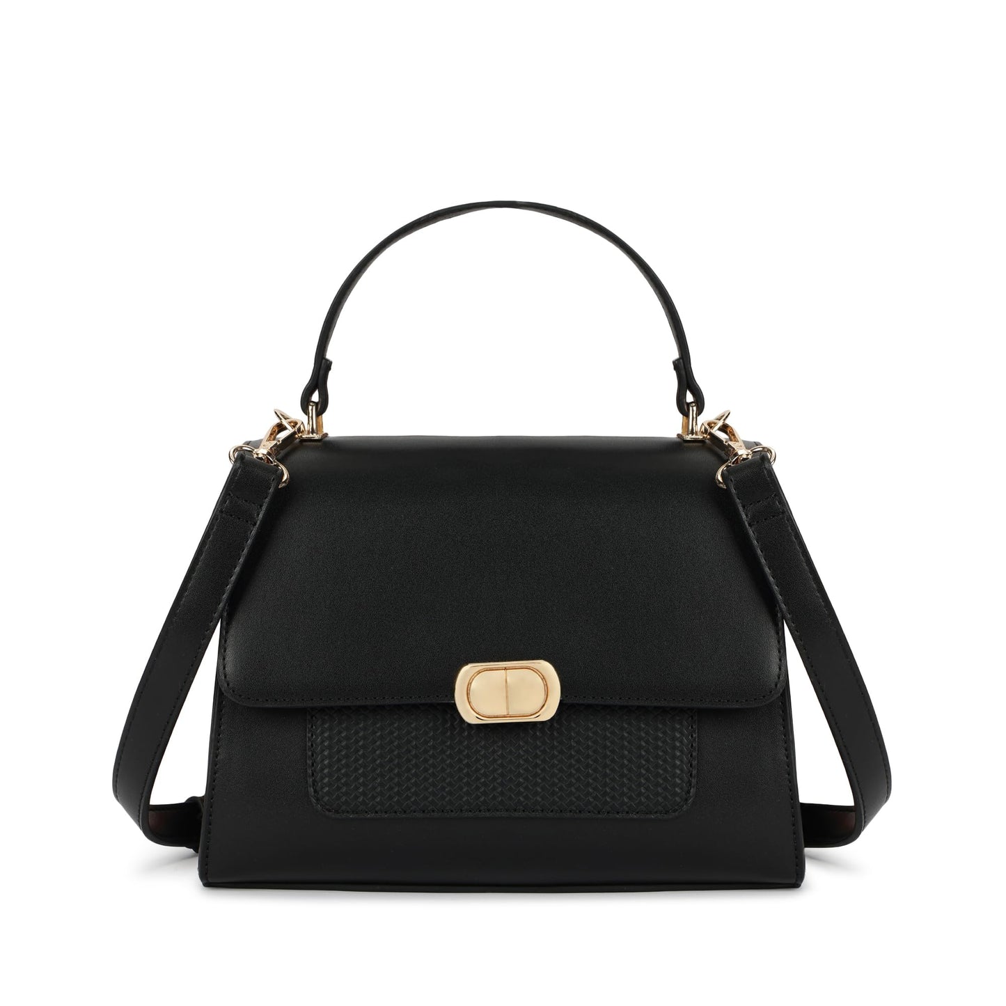 Fastrack ModLock Satchel | Women’s Faux-Leather Satchel | Dual Carry Options, Spacious Main Compartment & Quilted Front Pocket