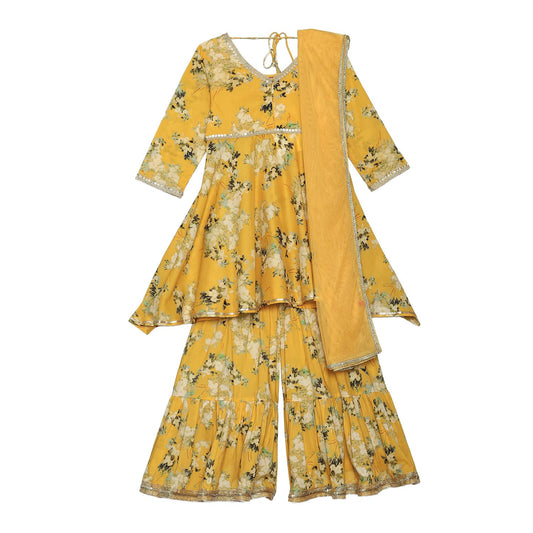 BIBA GIRL PRINTED RELAXED KID(KW5085_YELLOW_7)