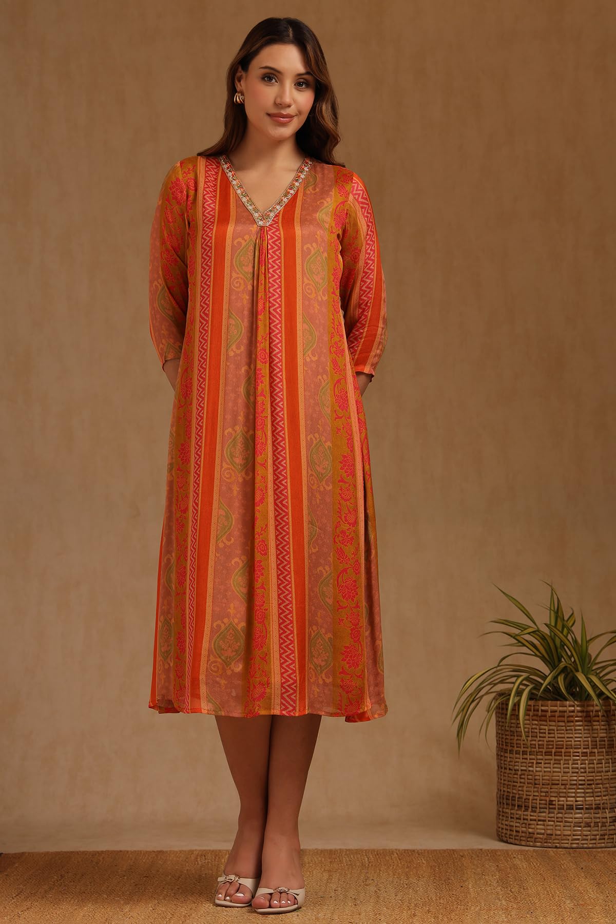 Soch Women's Chinon Maxi Dress