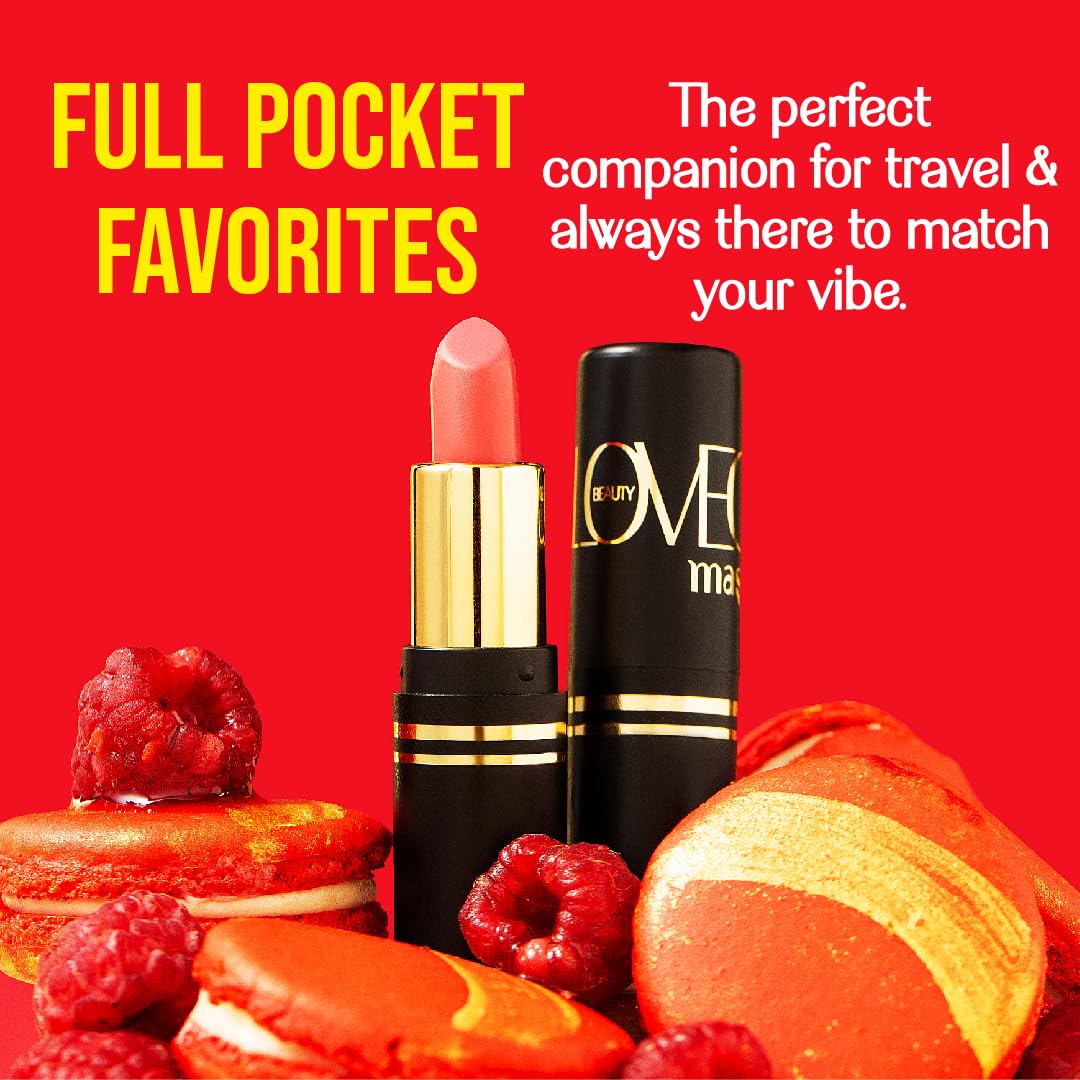 LoveChild Masaba Full Pocket Lipstick, Pink Nude Matte Bullet Lipsticks For Women, Hydrating & Nourishing With Long lasting Formula Upto 6-Hours, Buzz Kill 2.0, 4g