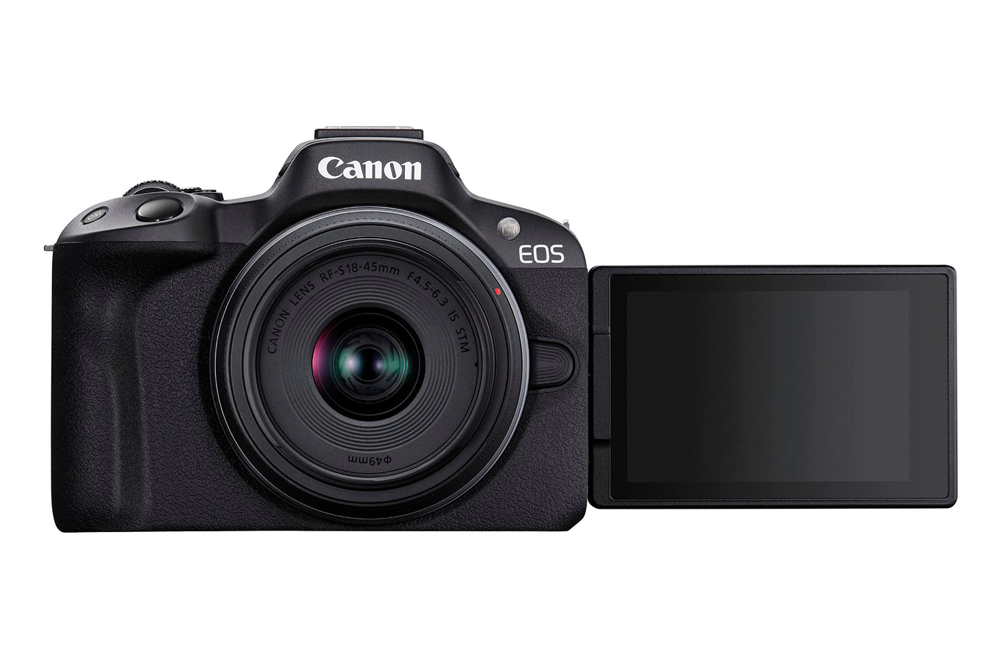 Canon EOS R50 RF-S18-45mm f/4.5-6.3 is STM Mirrorless Camera (Black)- 4K Video Vlogging with 24.2 MP