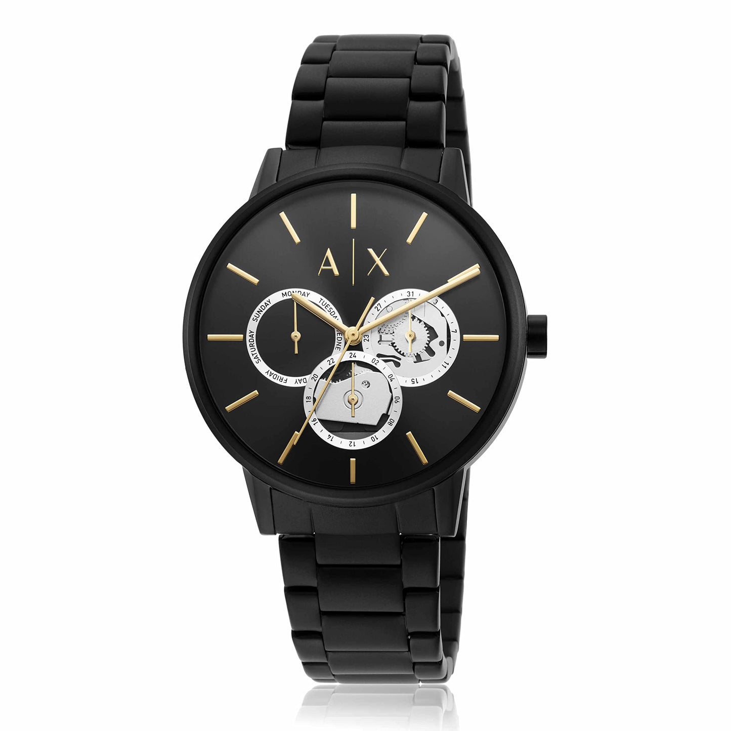 Armani Exchange Stainless Steel Analog Black Dial Men Watch-Ax2748, Black Band