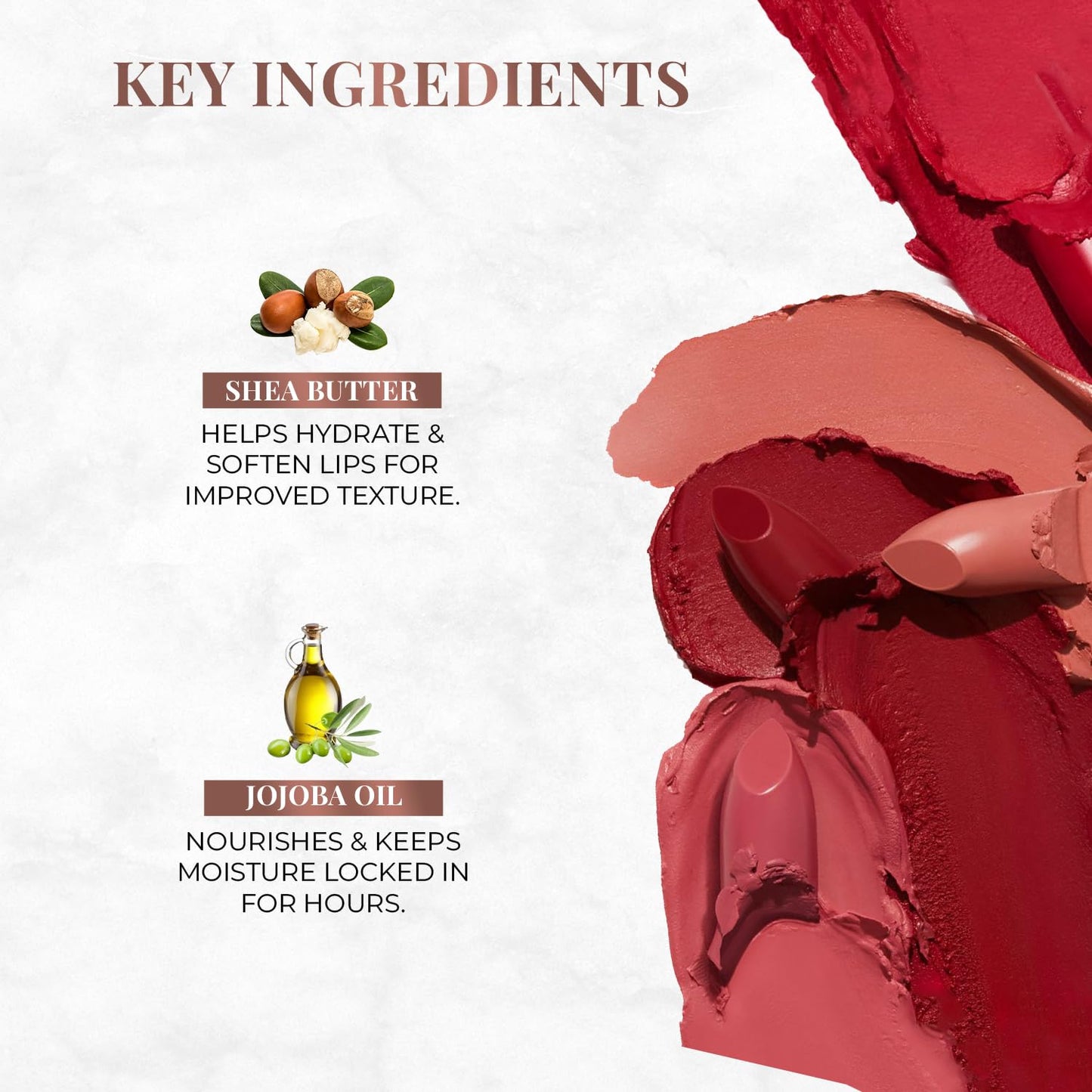 Just Herbs Ultra Matte Bullet Lipstick Nourishing Non Drying and Long Stay Lipsticks for Women 4 g (Naughty Nutmeg)