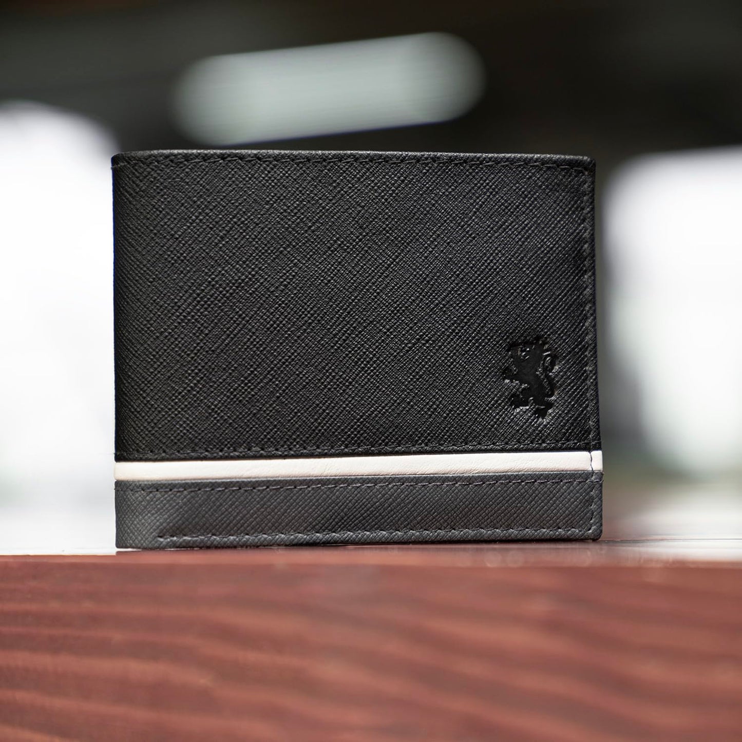 Red Tape Black Men's Leather Wallet | RFID Blocking Bifold Purse for Men with Card Holder & Cash Compartments | Slim & Stylish Wallet for Daily Use, Travel & Gifting