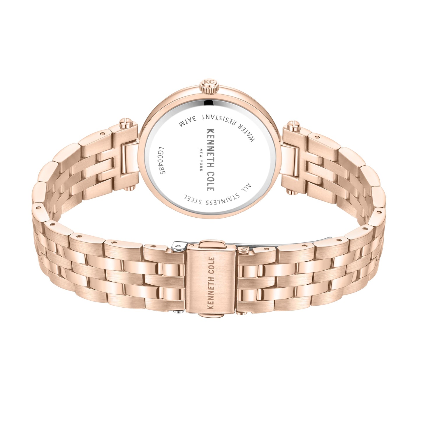 Kenneth Cole Quartz Analog Rose Gold Dial Stainless Steel Strap Watch for Women