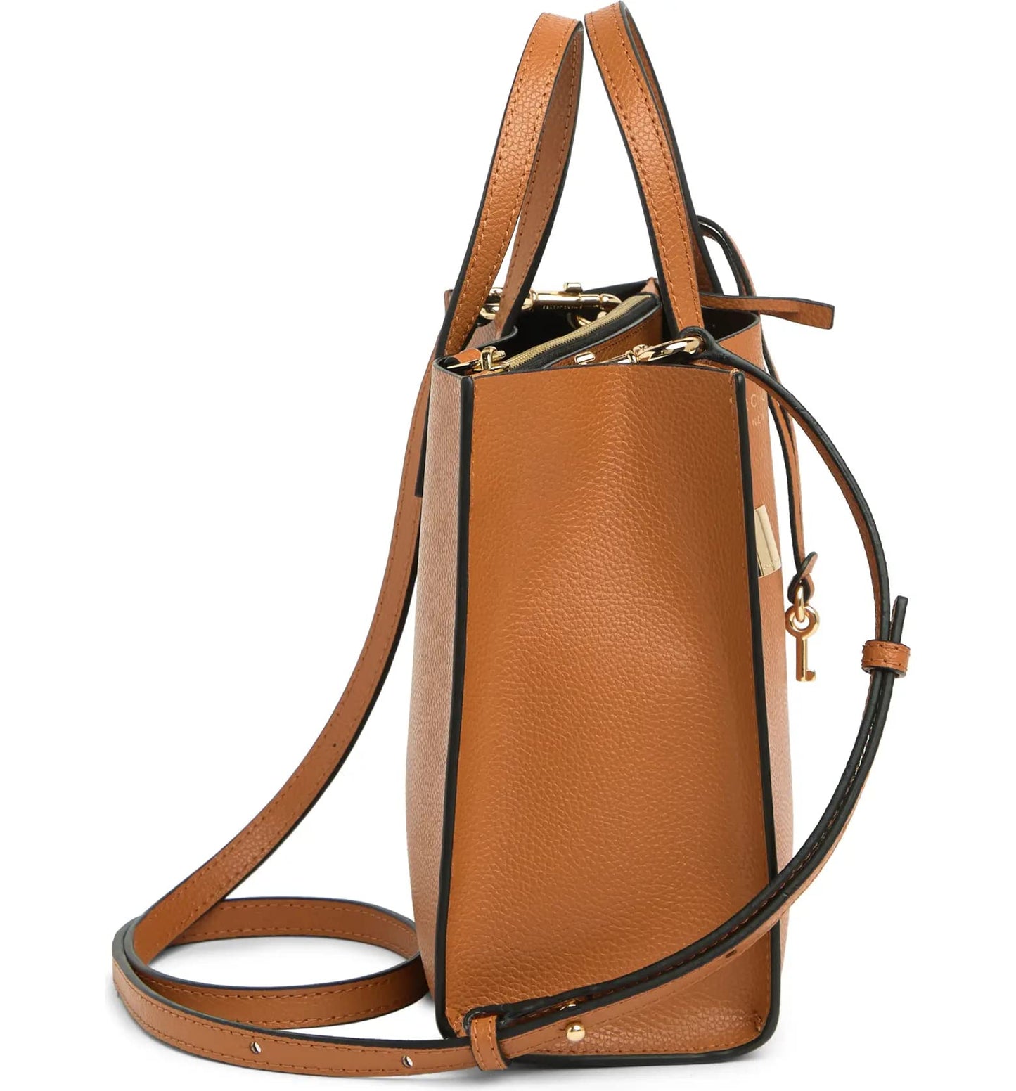 Marc Jacobs Mini Grind Leather Tote, Smoked Almond, One Size