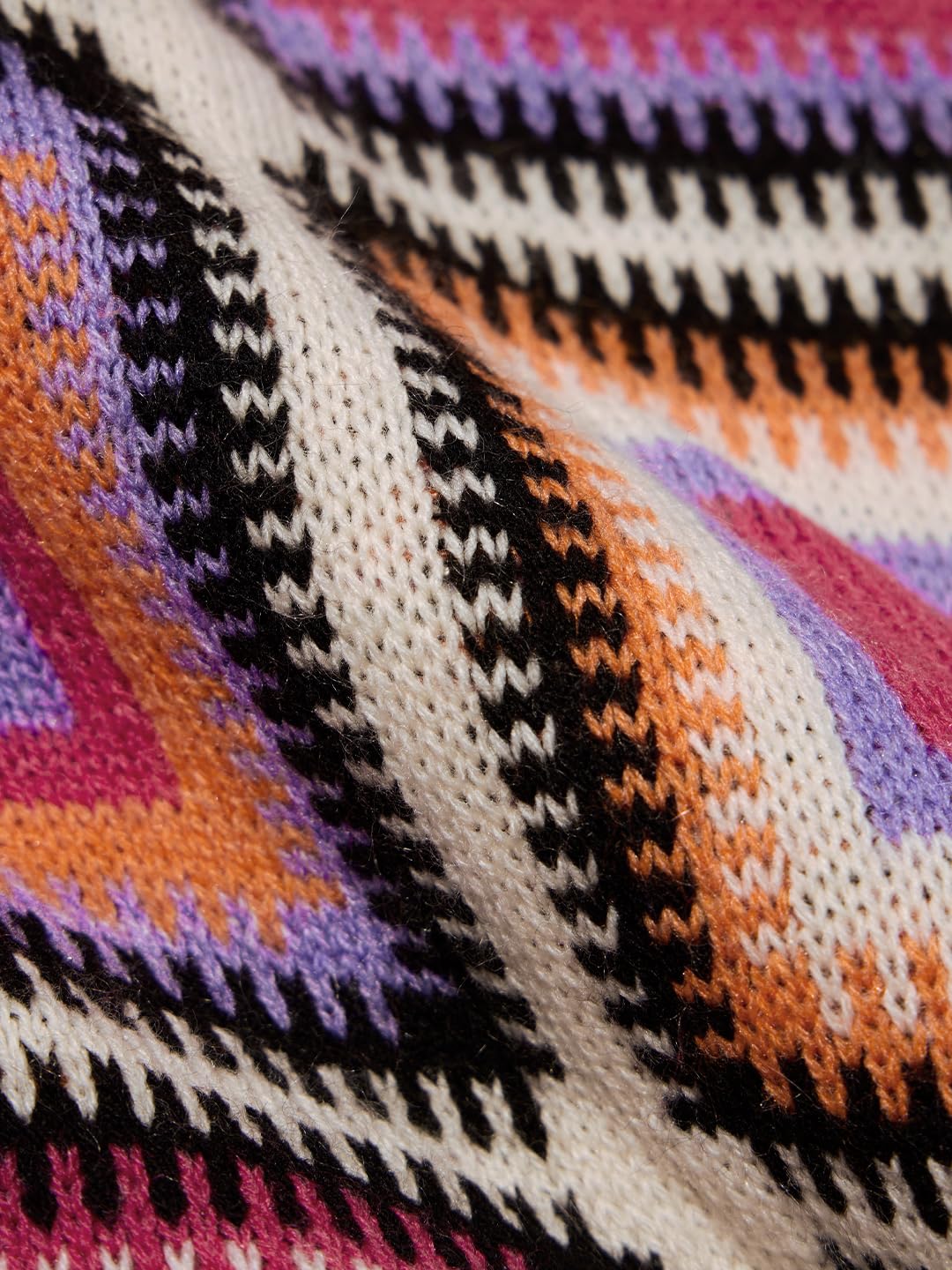 The Souled Store Originals : Prismatic Oversized Front Zip Knitted Sweaters for Womens and Girls