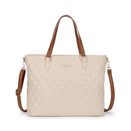 Fastrack Quilted Crush laptop tote | Women’s Quilted Laptop tote | Padded 14" Sleeve, Dual Handles & Adjustable Strap