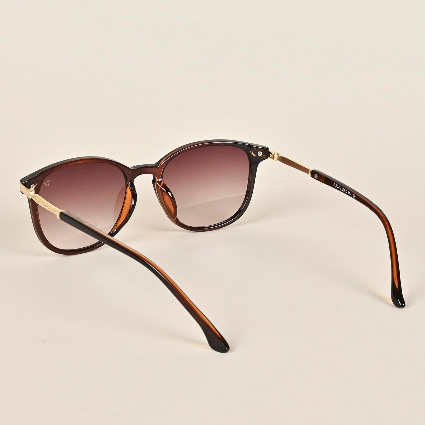 Voyage UV Protected Rectangular Women Sunglasses - (A3046MG3183 | Brown Lens | Black Frame)
