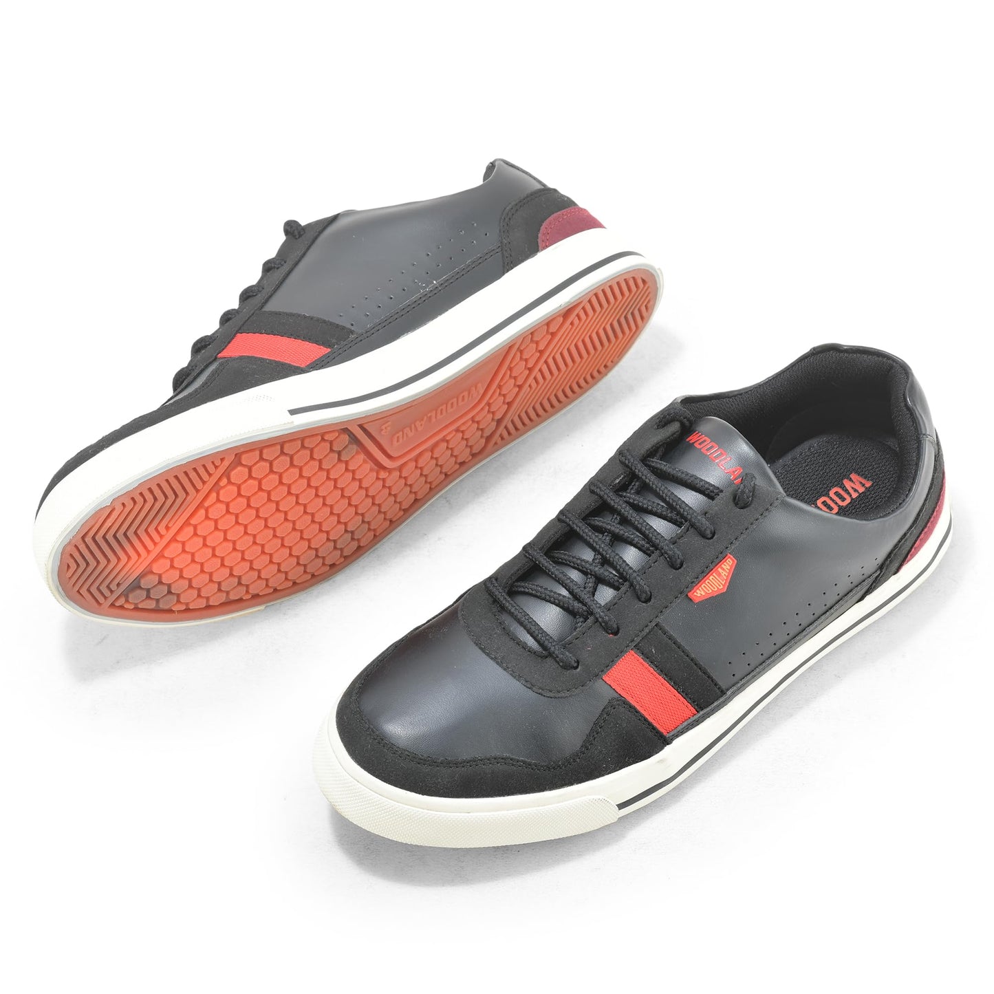 Woodland Men's Black PU Casual Shoes-8 UK (42 EU) (GC 4208121C)