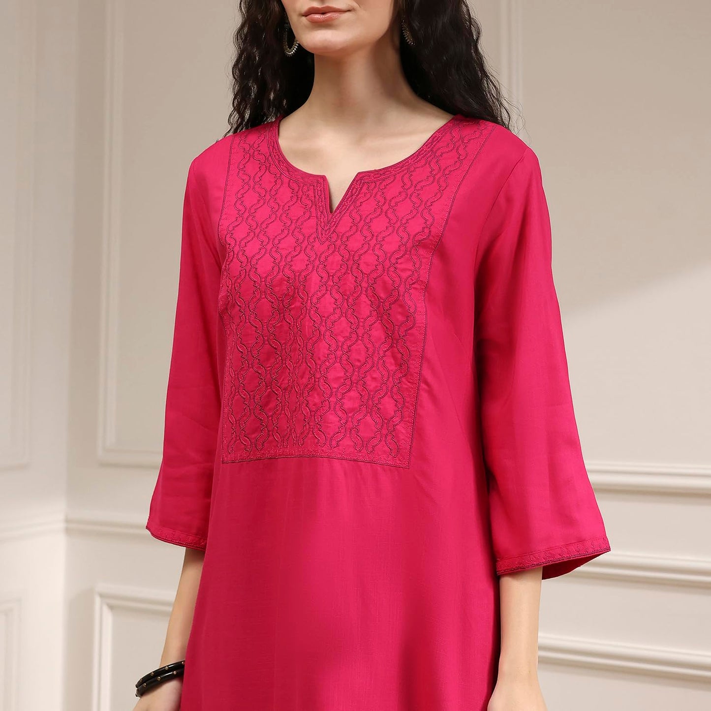 BIBA Women's Rayon Kurta Set