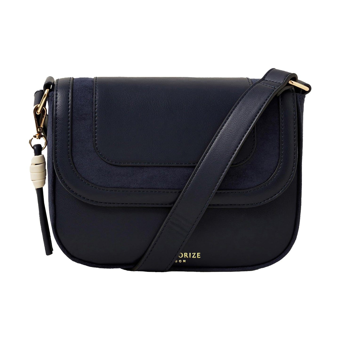 Accessorize London Women's Blue Suede Sling bag for women | Stylish Crossbody Bags For Women | Ladies Shoulder Purse