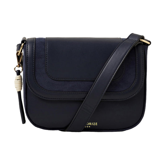 Accessorize London Women's Blue Suede Sling bag for women | Stylish Crossbody Bags For Women | Ladies Shoulder Purse