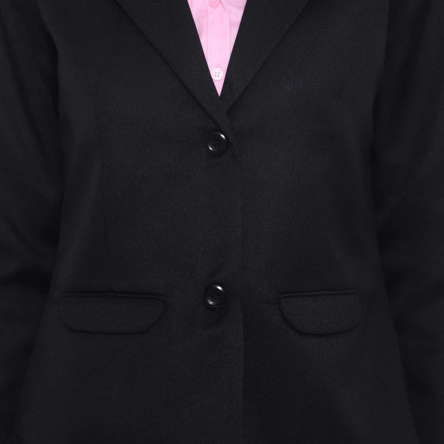 Blue Ronin Women's Regular Fit Stylish Formal Casual Blazer(Black_3XL