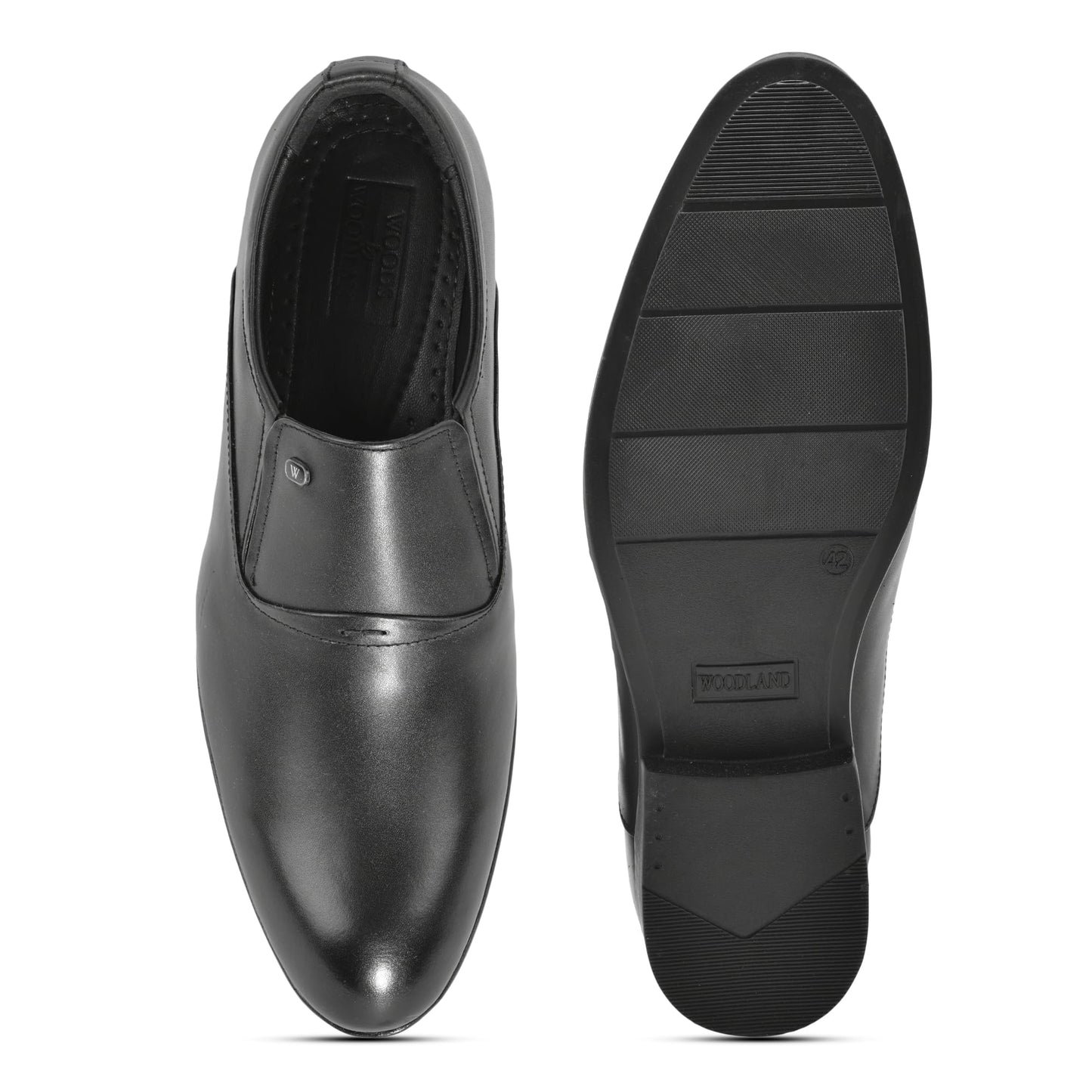 Woodland Men's Black Softy Crust Formal Shoes-6 UK (40 EU) (GW 4907023)
