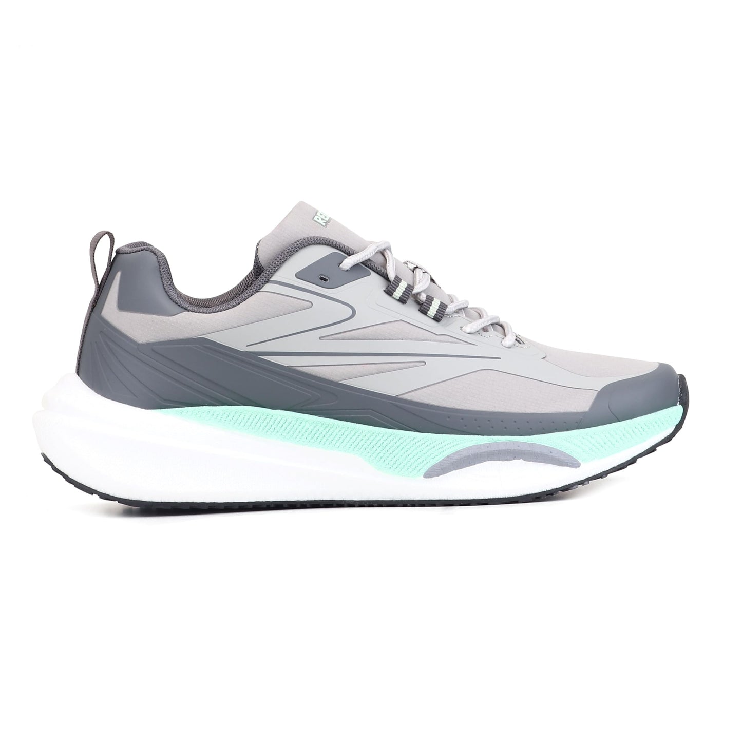Red Chief Men Running Shoes | Mesh Fabric | Lightweight | Lace-Up | Grey | Low Ankle Sports Footwear (R1740)