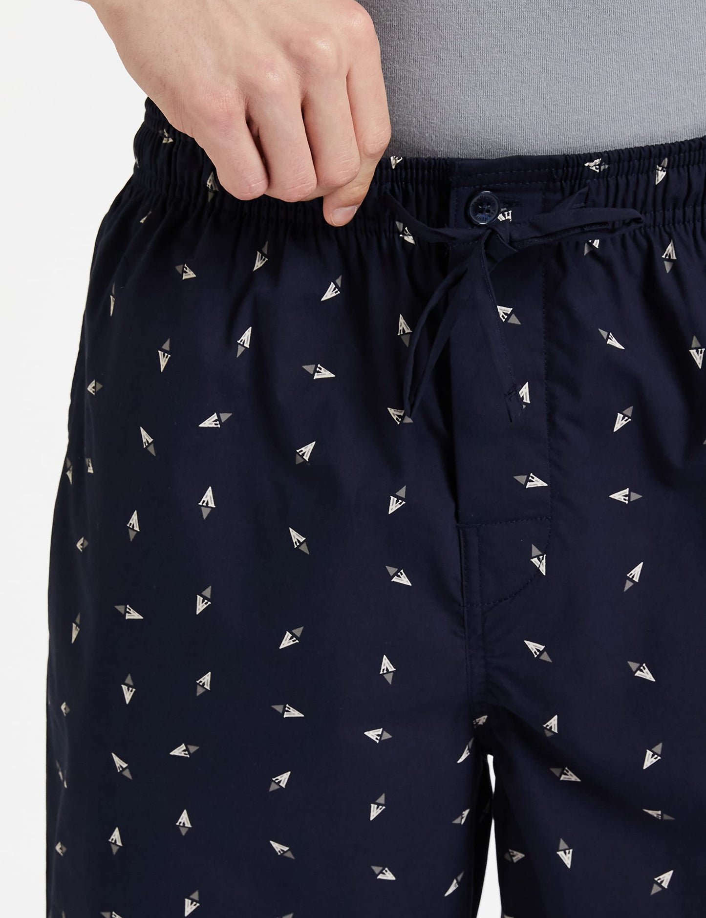 Van Heusen Athleisure Men's Cotton Lounge Shorts (8907670959145_50061_Small_Asp-02)