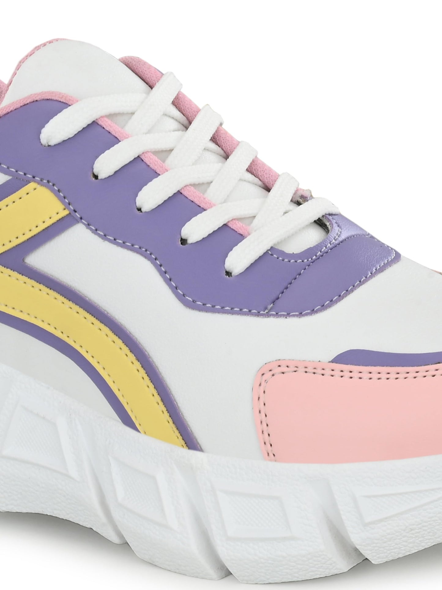 STANPHORD Women's Bliss White Sneakers_4 UK (TPRM 13003)