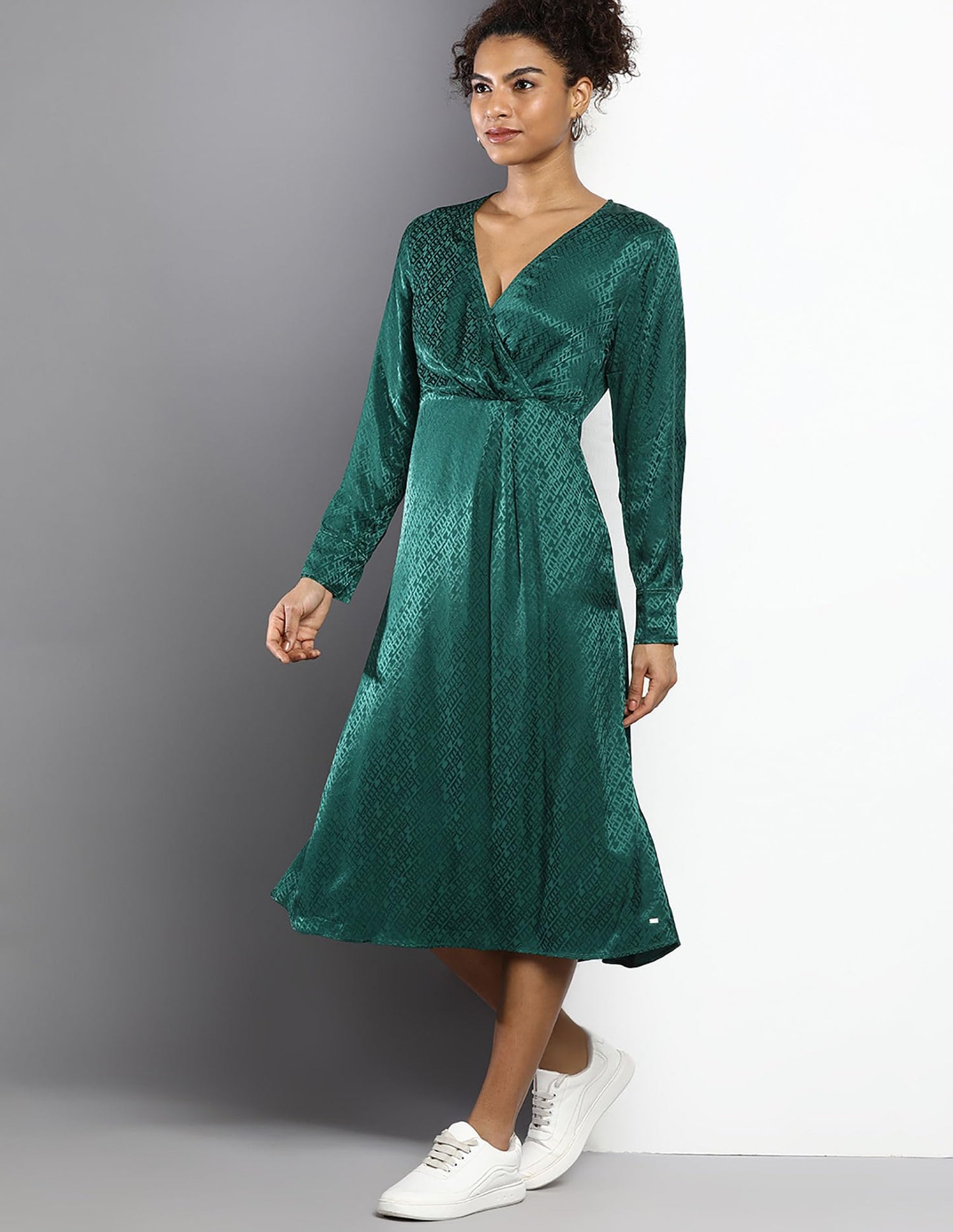 Tommy Hilfiger Womens Green Color Dress (34)