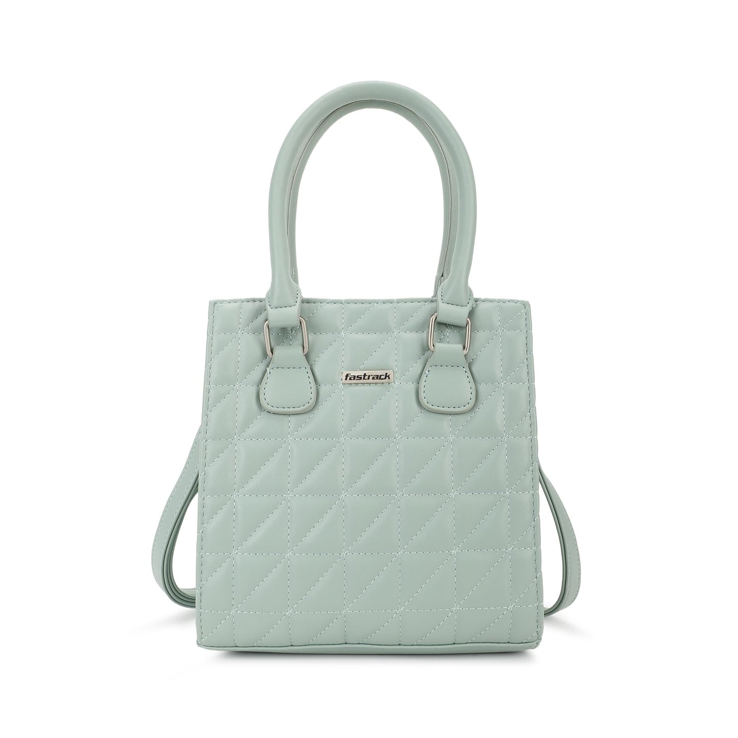 Fastrack Quilted Satchel For Women, Ladies And Girls | Stylish And Trendy Satchel Handbag For Girls, Ladies And Women | Made Up Of Premium Semi-Pu Material, Green