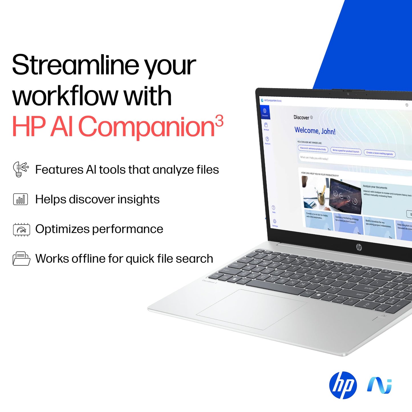 HP OmniBook 5 QC Snapdragon X1-26-100 Next Gen AI Laptop, (16GB LPDDR5x, 512GB SSD), 2K,14''/35.6cm OLED, Win11,Office24, Silver,1.35kg, FHD Camera w/Privacy Shutter, Backlit, he0014QU