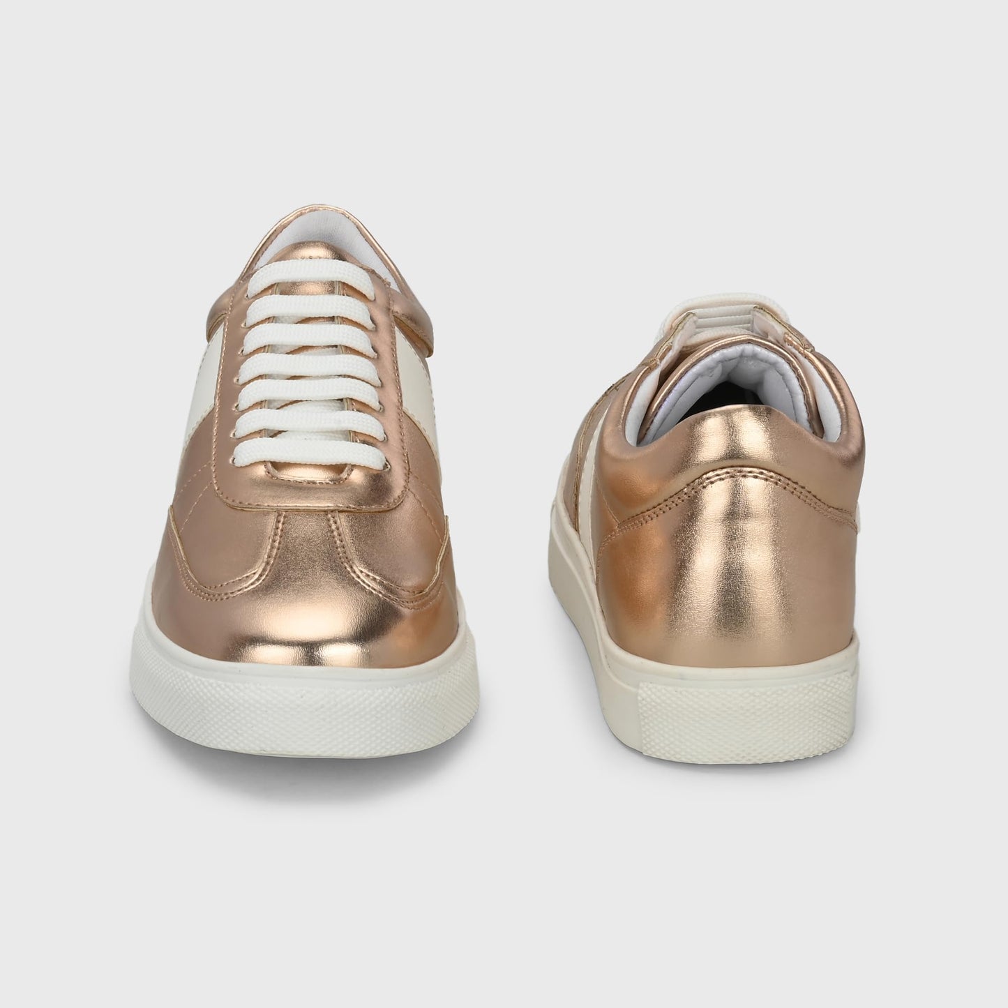 Centrino Women Casual Sneaker | Ultra Soft Cushion | Trendy & Lightweight Design | Low Top Flat Sole | Colorblock Sneakers | White Sneakers Girl Shoes 7616-19