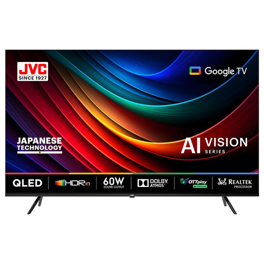 JVC 127 cm (50 inches) AI Vision Series QLED Google TV LT-50NQ7165C (Black)