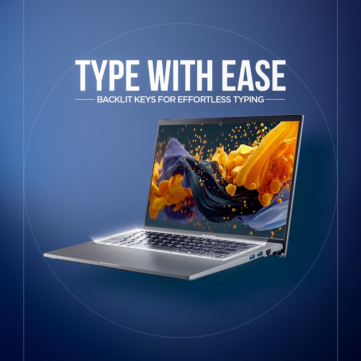 acer AspireGo14,Intel Core Ultra5 125H(14thgen) AI Processor,16 GB/512 GB, WUXGA IPS, 14.0"/35.56 cm, Win 11 Home, MS Office, Steel Gray, 1.5 kg, AG14-71M,Privacy Shutter,Backlit KB, Premium Laptop