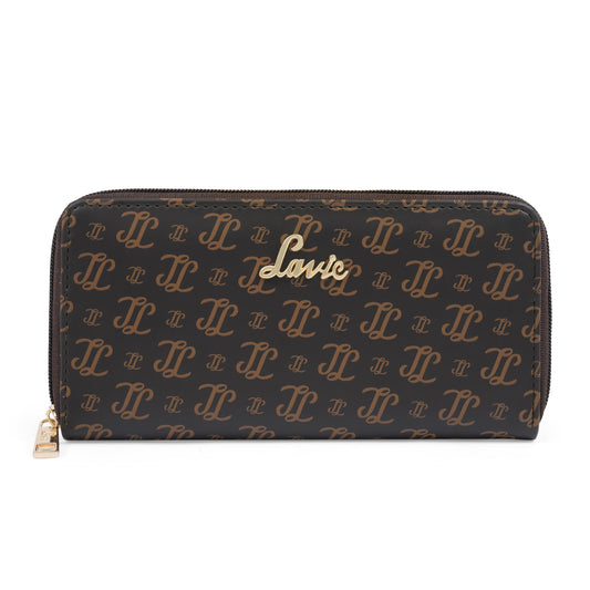 Lavie Women's Sacy Monogram LL Print Large Zip around Wallet | Ladies Purse Handbags