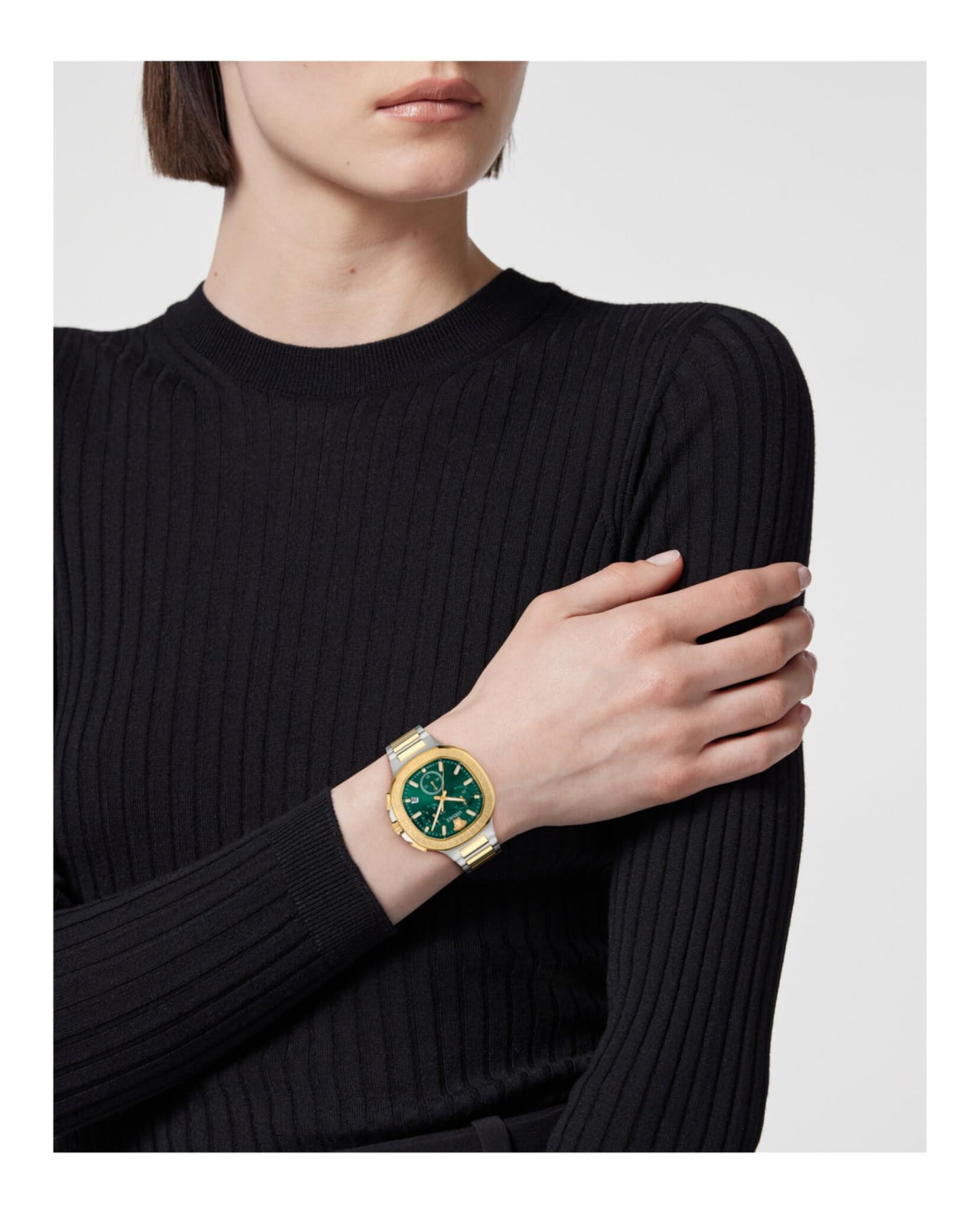 Versace Analog Green Dial Unisex's Watch-VEVCA0624
