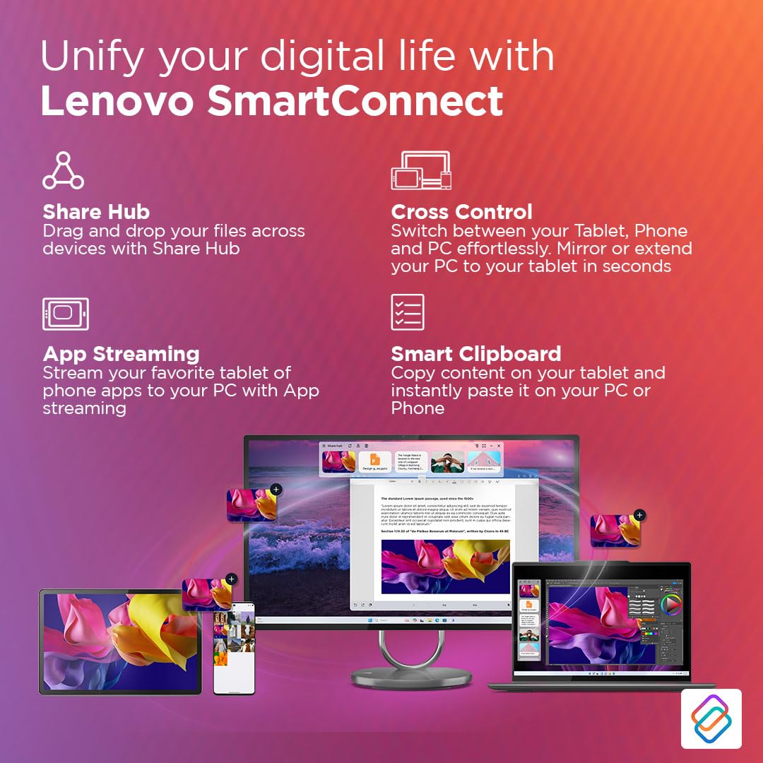 Lenovo Idea Tab Pro (Smartchoice) with Paper-Like Anti Glare 12.7" 3K 144 Hz Display & Pen Plus (Matte Edition)| 12GB RAM, 256GB ROM|10200mAh with 45W Charger|MediaTek Dimensity 8300|4 JBL Speakers