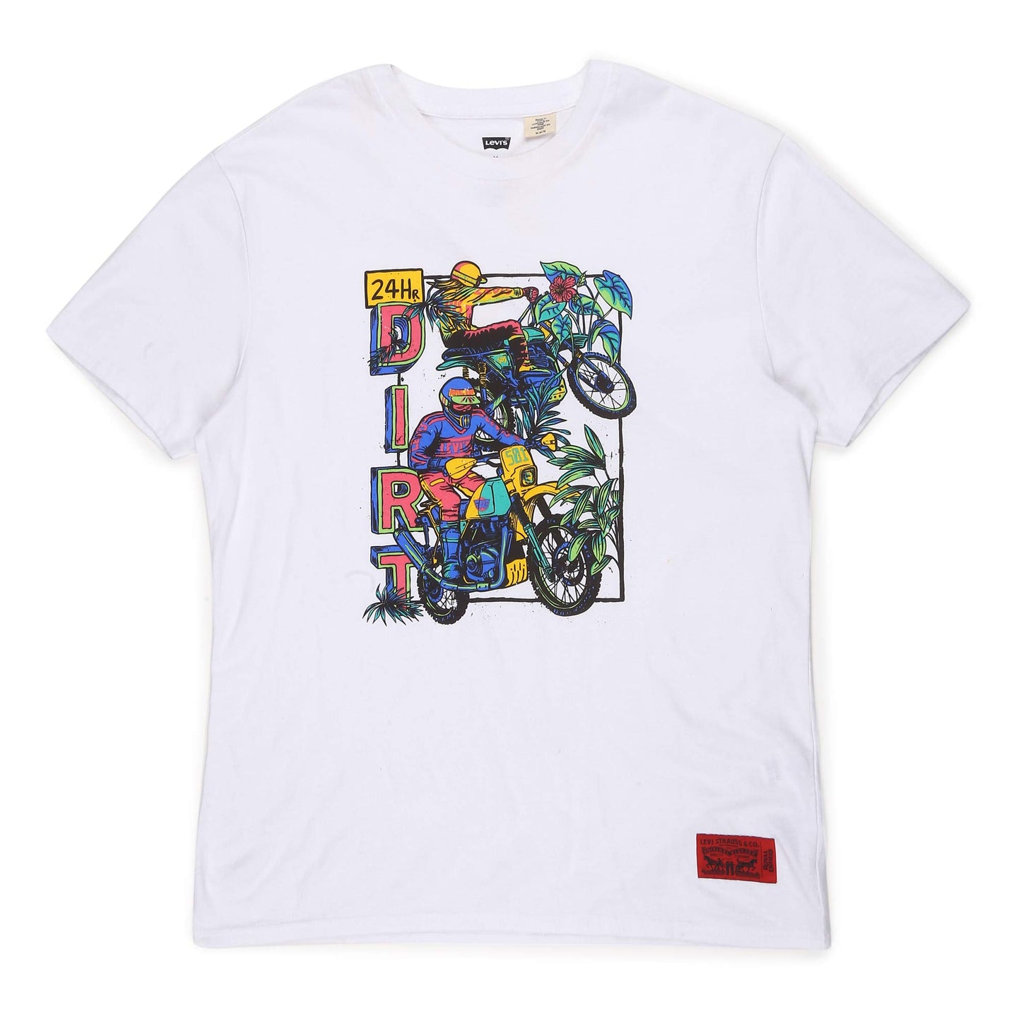 Royal Enfield X LEVIS 24HR Dirt T-Shirt White S (RLATSM000865)