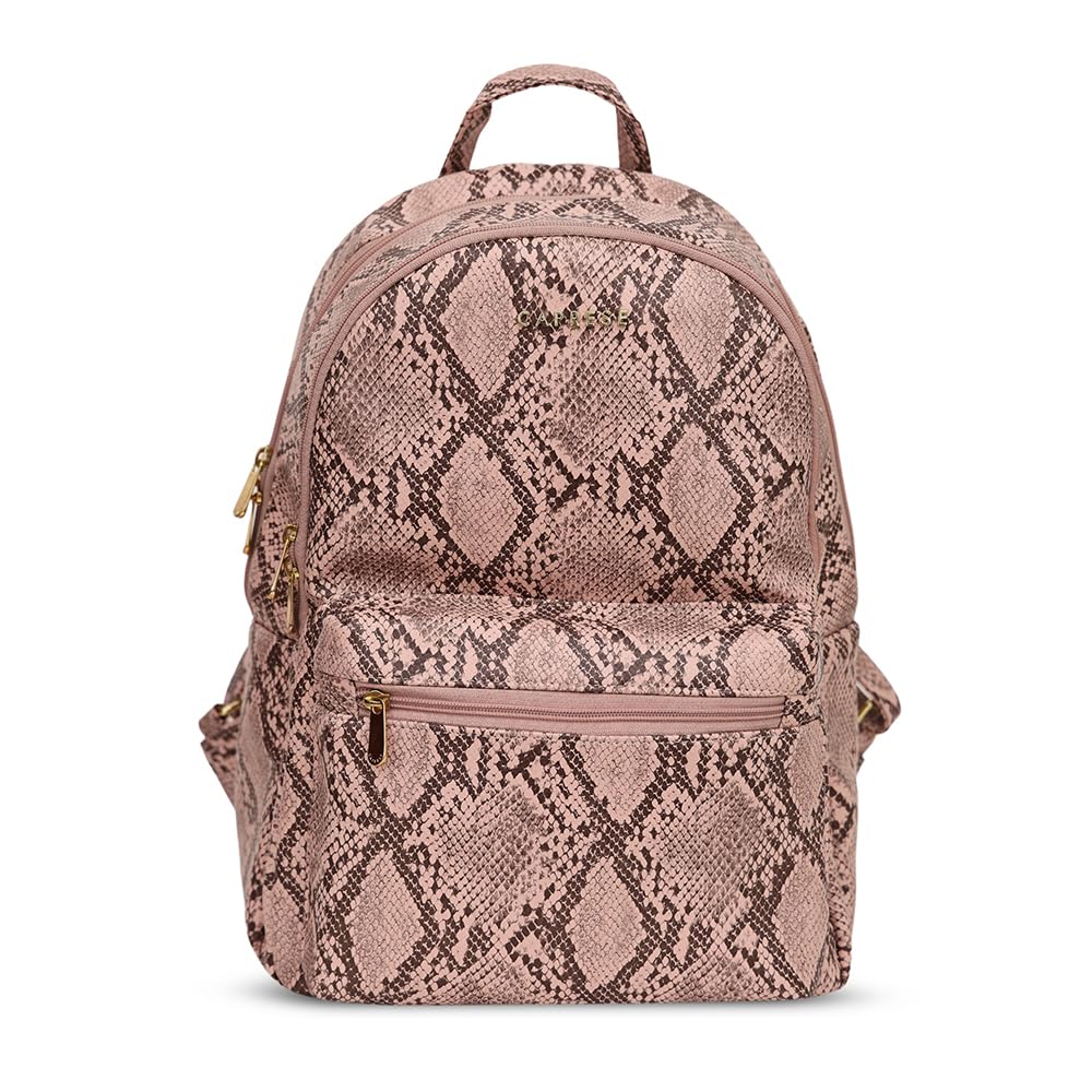 Caprese Cosmos Casual Backpack, Medium | Fashion Backpack for Women with Adjustable Strap & Secure Zip Closure | Spacious, Versatile for Everyday Outings and Travel (Blush)