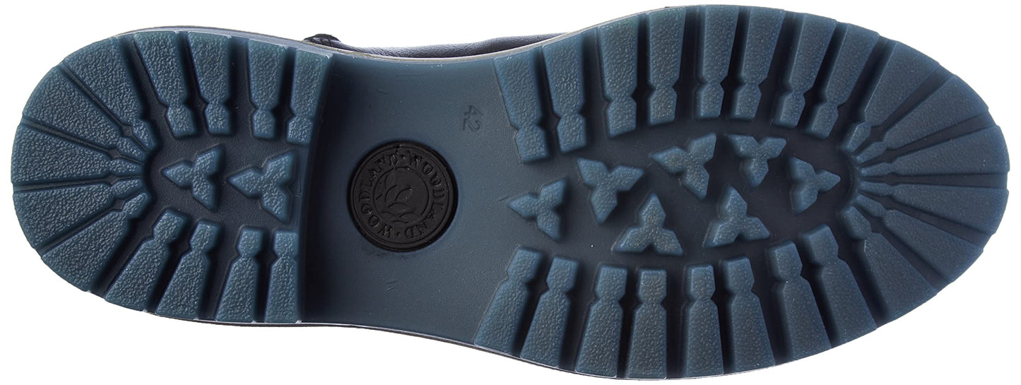 Woodland Men's Black Leather Boots-9 UK (43 EU) (OGB 3824121)