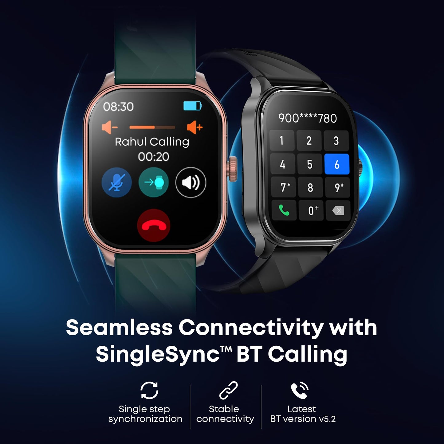 Fastrack Limitless FS2 Pro 1.96" AMOLED Smart Watch with BT Calling, AI Voice Assistant, 100+ Sports Modes, 5-Day Battery, Fast Charge, Health Tracking, – Smartwatch for Men & Women (Blue)