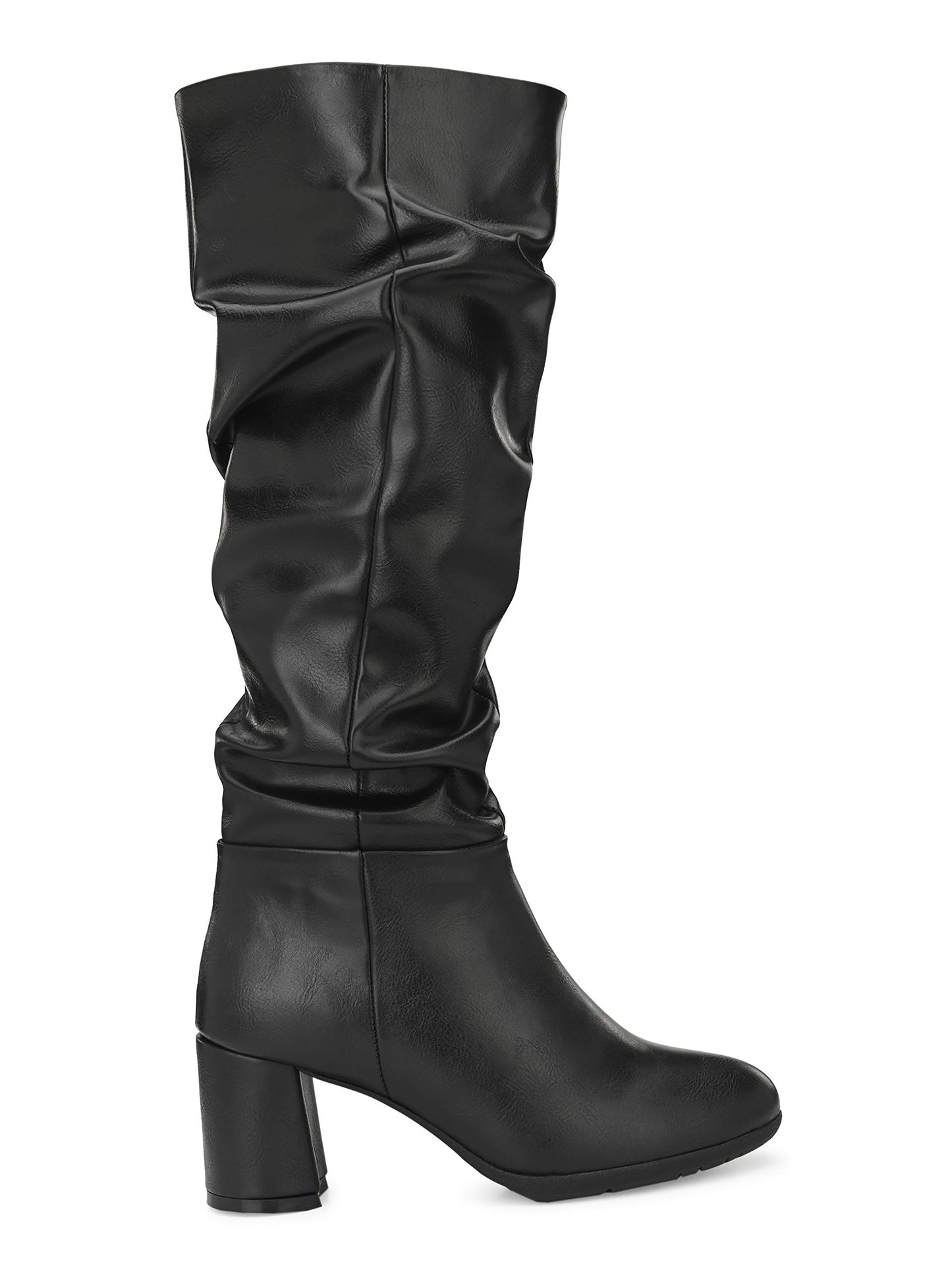 Delize Women's Black Knee Boots (Black, Numeric_4)