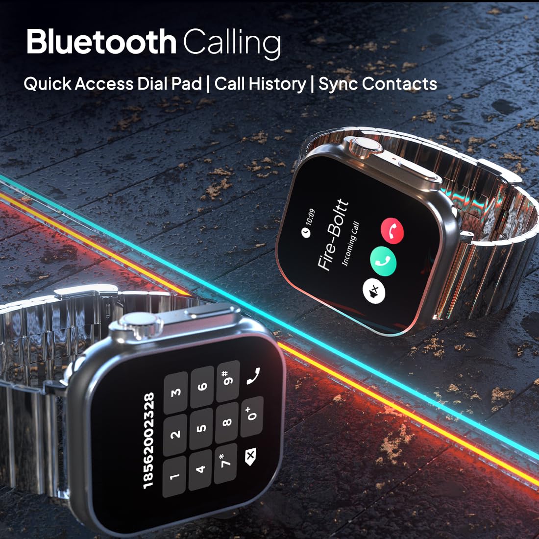 Fire-Boltt Gladiator + 1.96 AMOLED Display Luxury Smartwatch, Rotating Crown, 115+ Sports Modes & Bluetooth Calling, AI Voice Assistant, Gaming