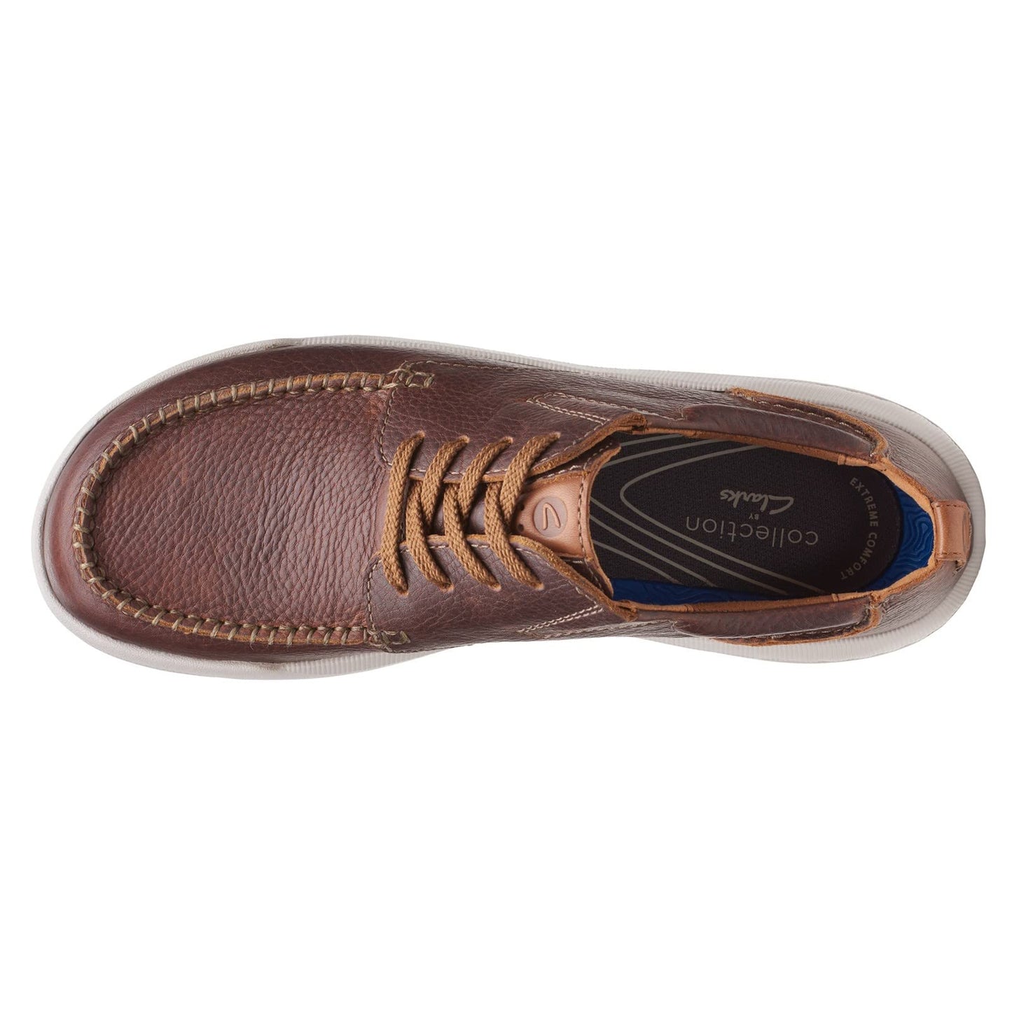 Clarks Men's Driftway Low Boat Shoe, Dark Tan Leather, 9