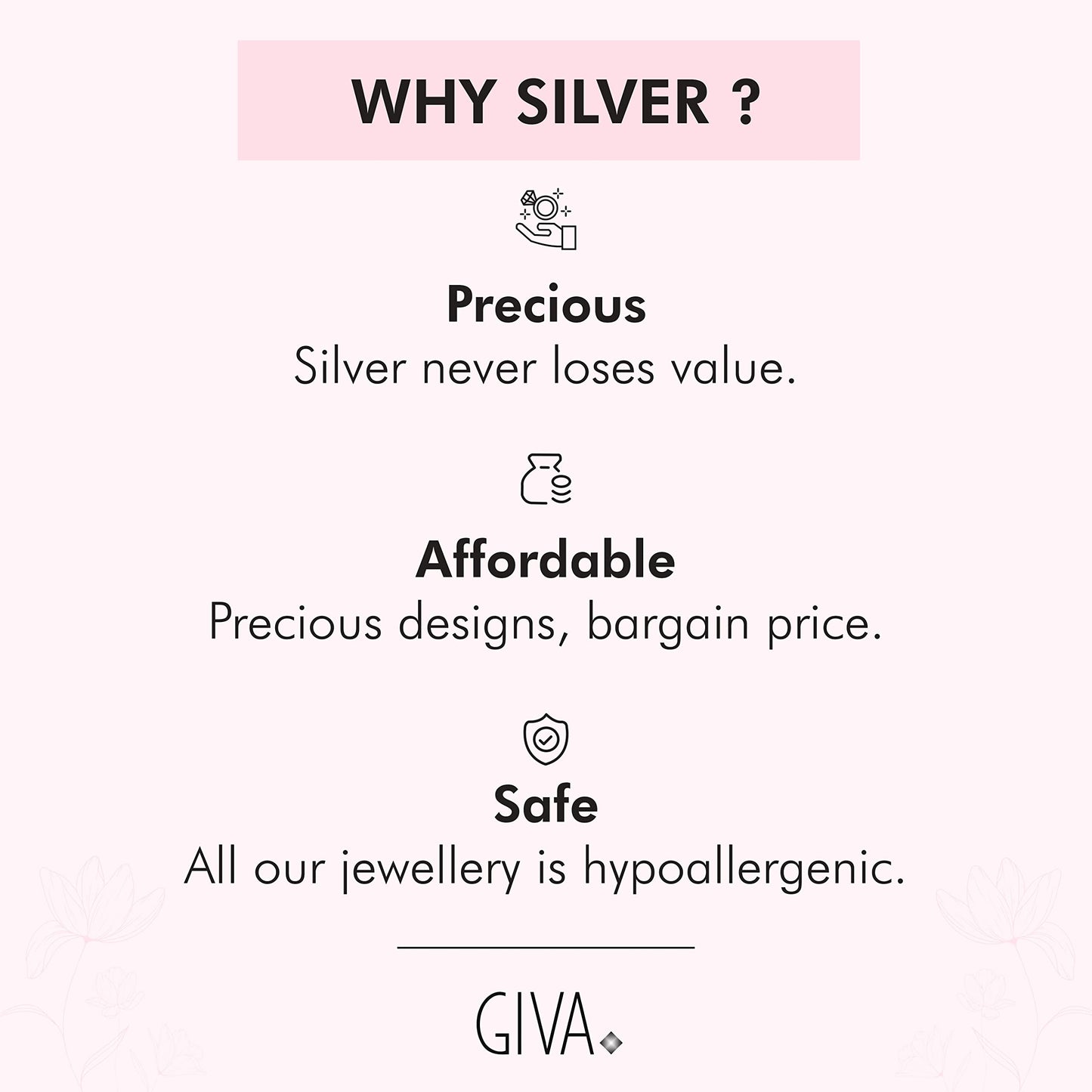 GIVA 925 Silver Forever Couple Bands, Adjustable | Promise Rings for Men and Women | With Certificate of Authenticity and 925 Stamp | 6 Month Warranty*