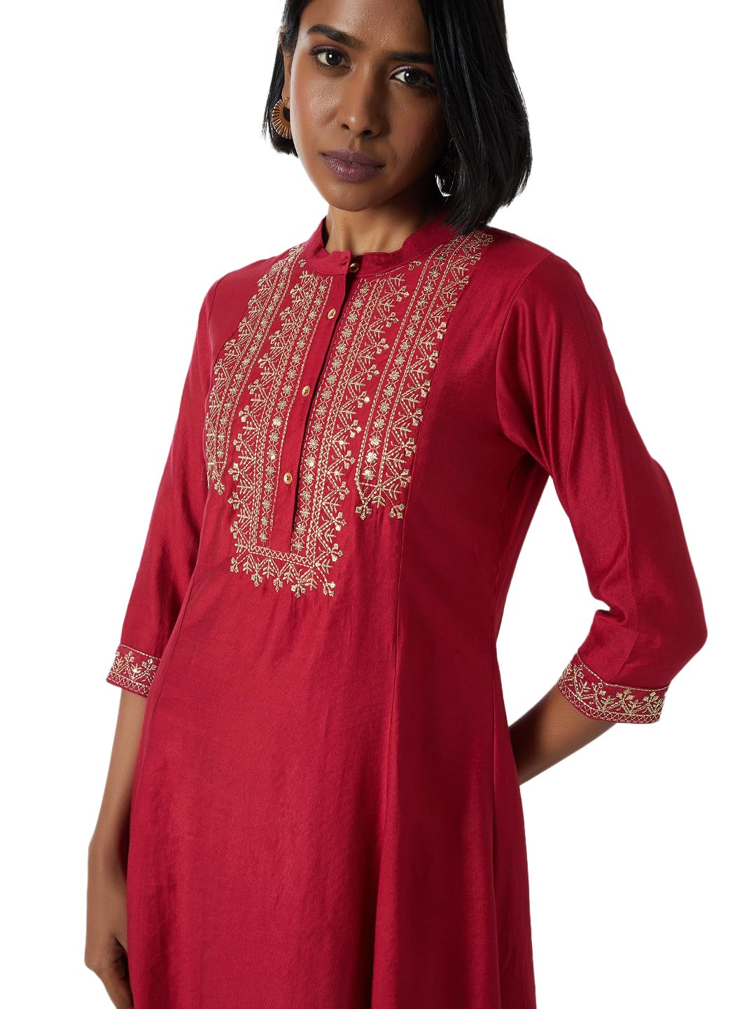 Max Women's Polyester Blend Kurta Set