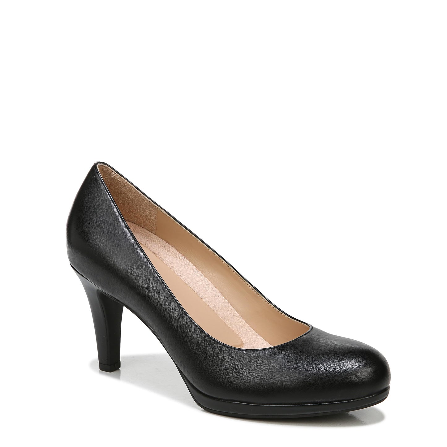 Naturalizer Women's Michelle Classic Pump, Black Leather, 7.5
