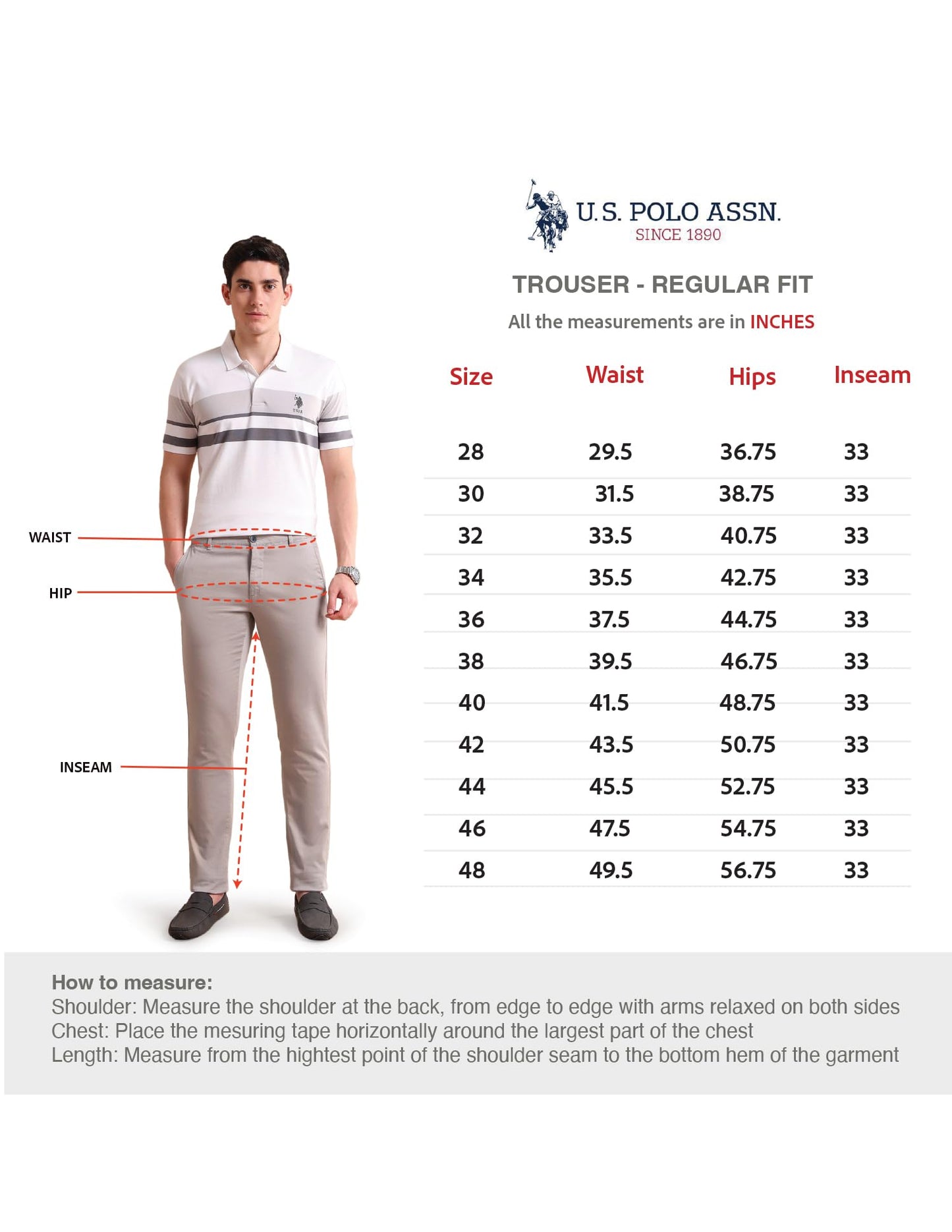 U.S. POLO ASSN. Men's Solid Brandon Regular Fit Mid Rise Casual Trousers (USTROO0269_Khaki_32)