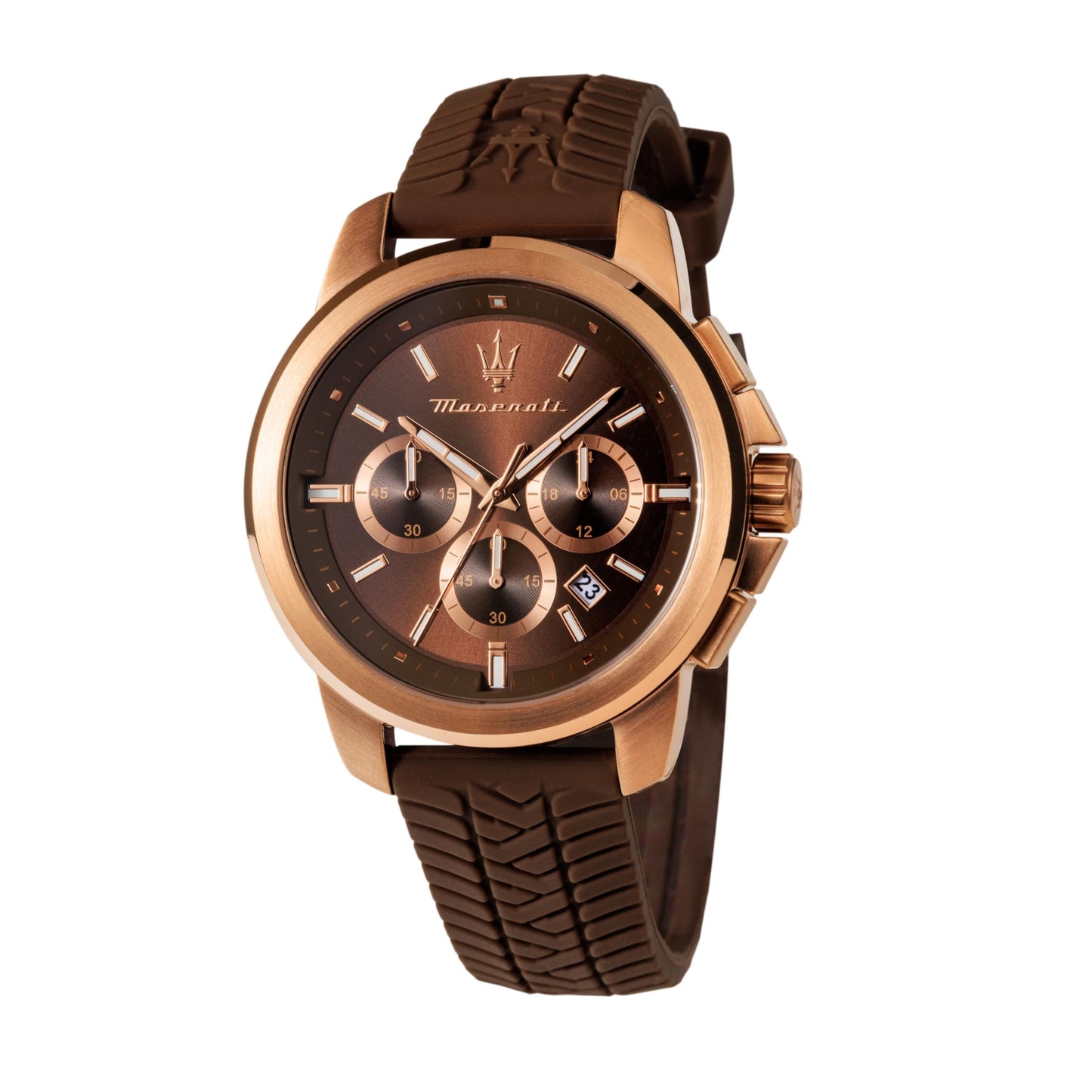 Maserati Lifestyle Chronograph Date Analog Dial Color Brown Men's Watch - R8871621039