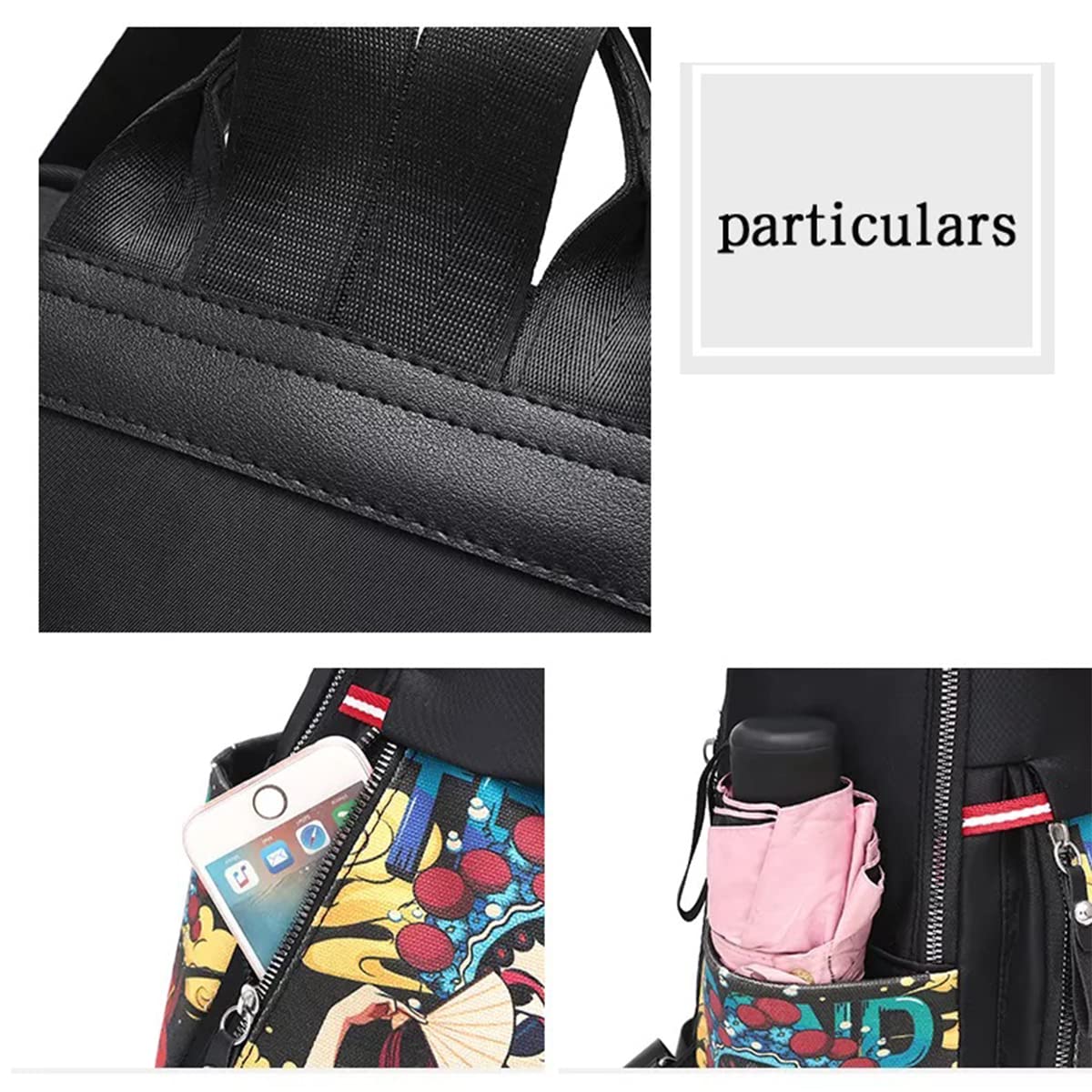 TYPIFY® Stylish Latest Printed Durable Women's Backpack College Women Bag for Girls. Gift for Her (Ethnic Print)