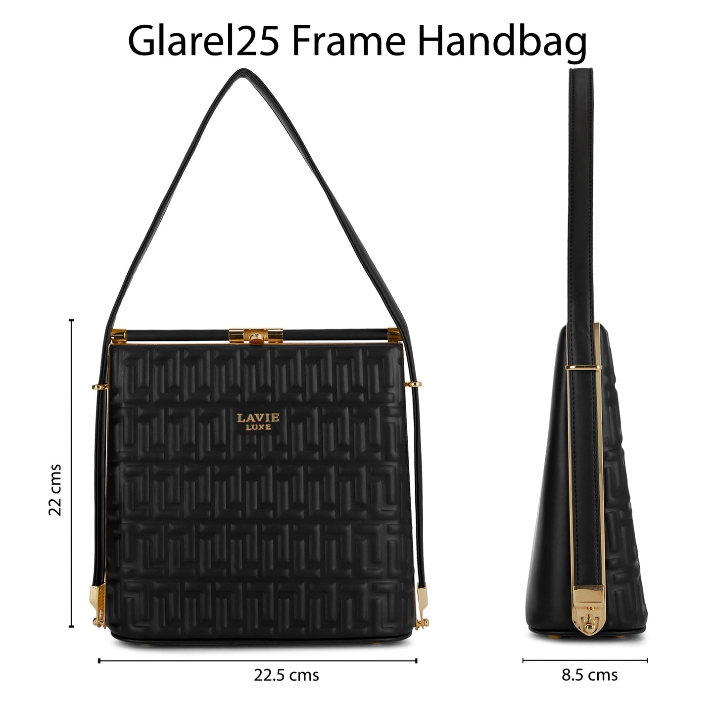 Lavie Luxe Women's Glarel25 Satchel Bag for Women | Satchel Handbag for Work | Ladies purse | Stylish Shoulder Bag | Gift for Women