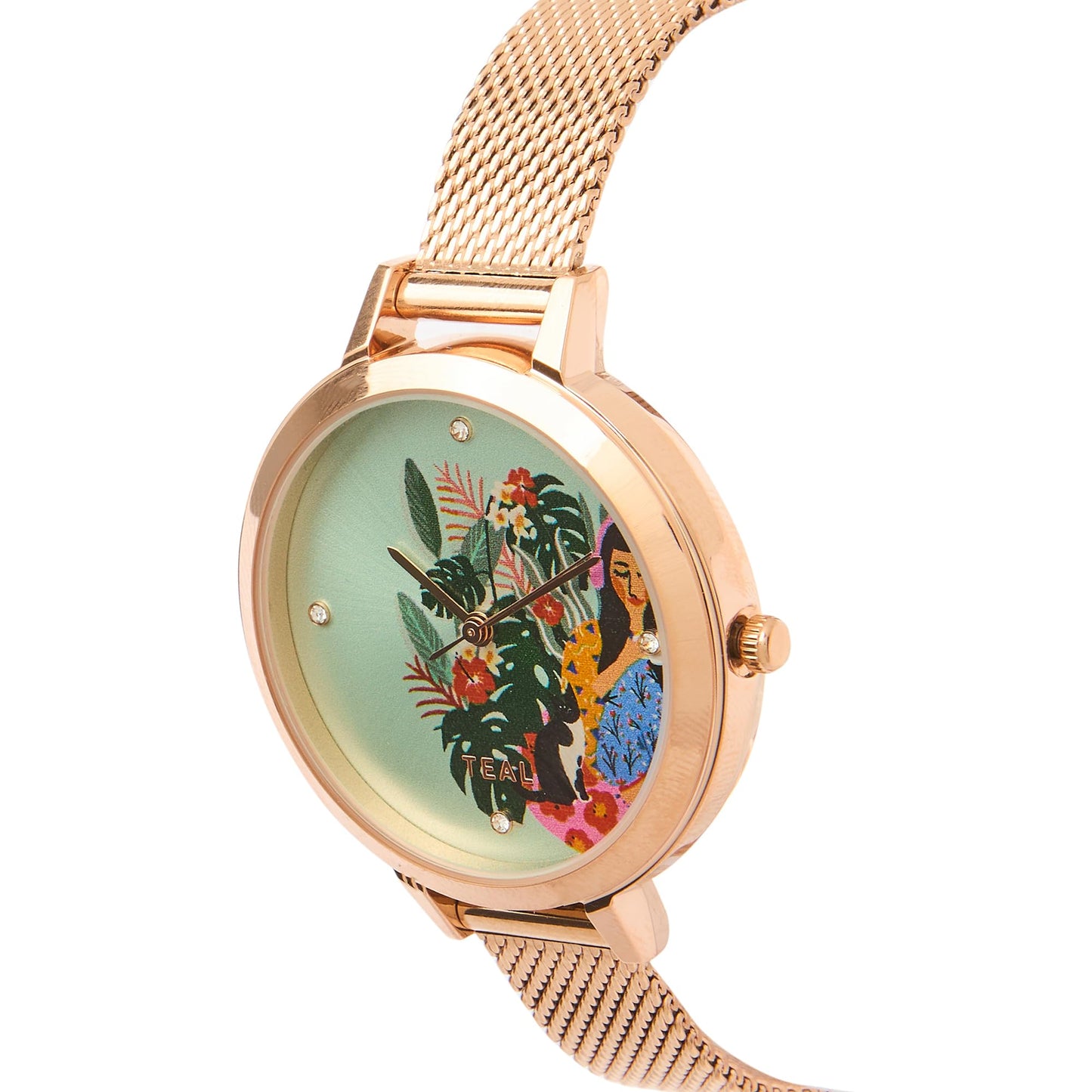 Chumbak Analog Teal Dial Women's Watch-8907605128677