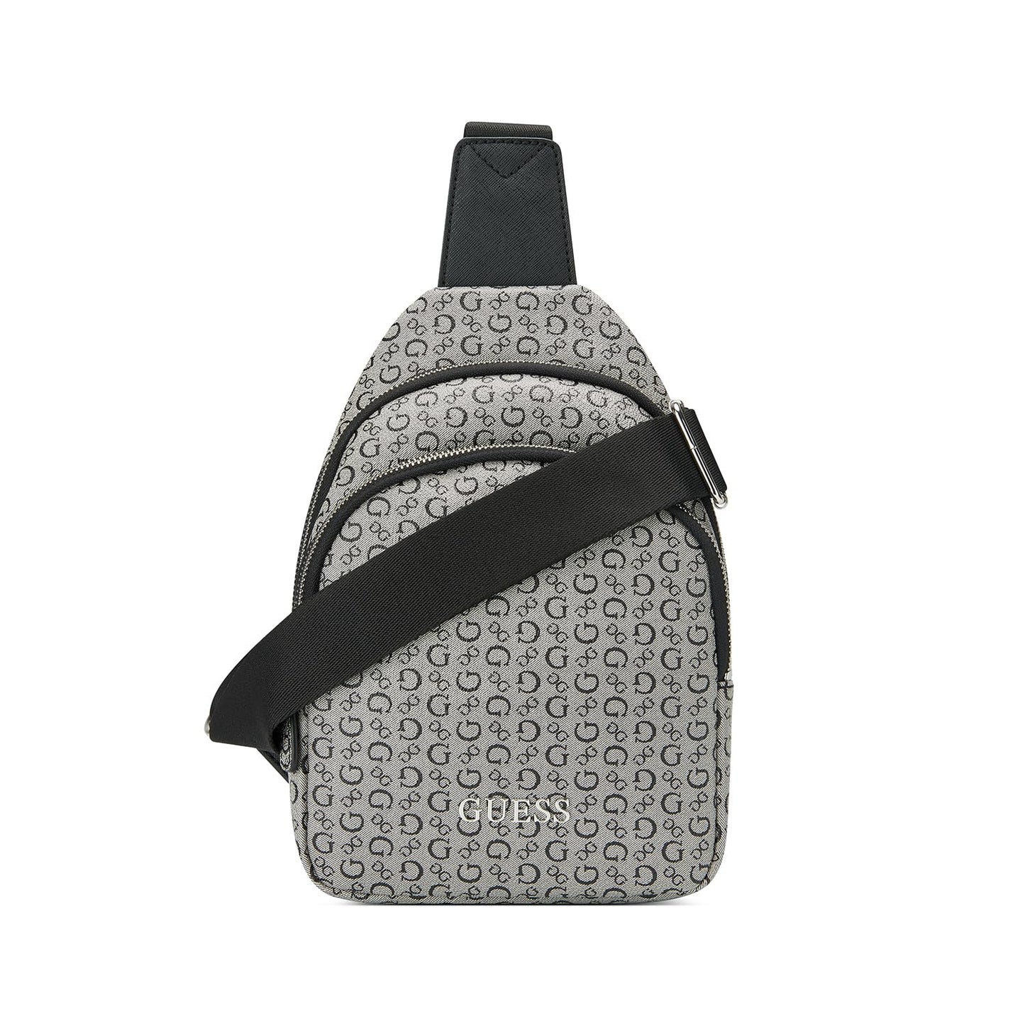 GUESS Women's Grey Printed Backpack| Ladies Purse Handbags | Gift For Ladies